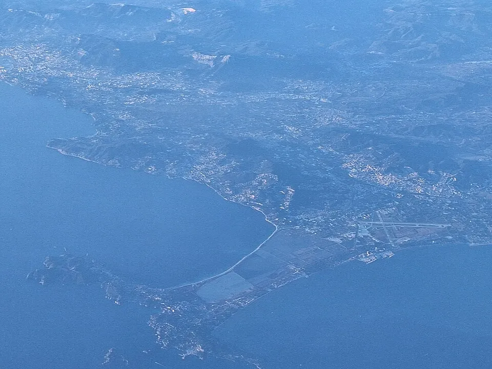 Mediterranean coast from the air